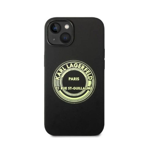 Karl Lagerfeld Silicone RSG - Etui iPhone 14 Plus (czarny) Karl Lagerfeld Silicone RSG - Etui iPhone 14 Plus (czarny)