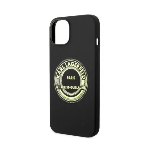 Karl Lagerfeld Silicone RSG - Etui iPhone 14 Plus (czarny) Karl Lagerfeld Silicone RSG - Etui iPhone 14 Plus (czarny)