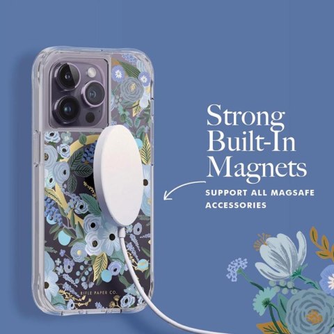 Rifle Paper Clear MagSafe - Etui iPhone 14 Pro (Garden Party Blue) Rifle Paper Clear MagSafe - Etui iPhone 14 Pro (Garden Party Blue)