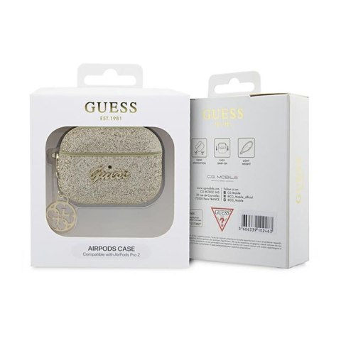 Guess 4G Glitter Flake - Etui AirPods Pro 2 (złoty) Guess 4G Glitter Flake - Etui AirPods Pro 2 (złoty)