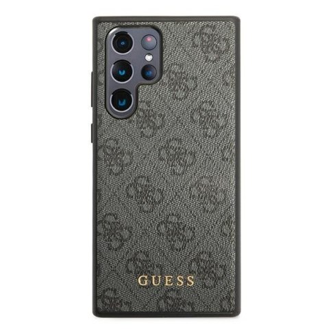 Guess 4G Metal Gold Logo - Etui Samsung Galaxy S22 Ultra (szary) Guess 4G Metal Gold Logo - Etui Samsung Galaxy S22 Ultra (szary)