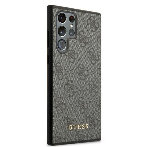 Guess 4G Metal Gold Logo - Etui Samsung Galaxy S22 Ultra (szary) Guess 4G Metal Gold Logo - Etui Samsung Galaxy S22 Ultra (szary)