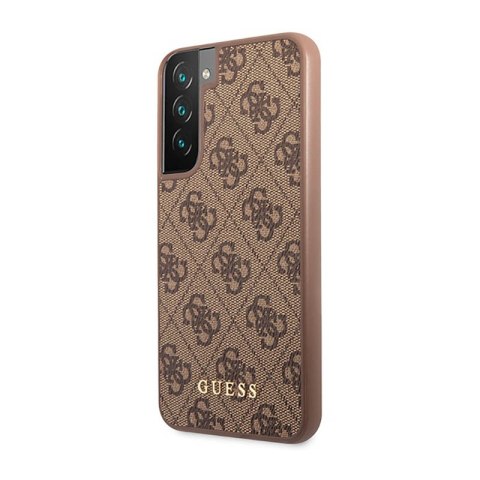 Guess 4G Metal Logo - Etui Samsung Galaxy S23 (brązowy) Guess 4G Metal Logo - Etui Samsung Galaxy S23 (brązowy)