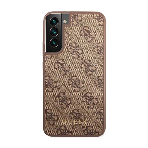 Guess 4G Metal Logo - Etui Samsung Galaxy S23 (brązowy) Guess 4G Metal Logo - Etui Samsung Galaxy S23 (brązowy)