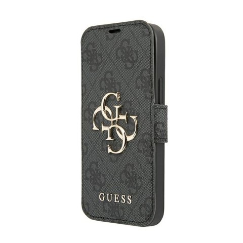 Guess Booktype 4G Big Metal Logo - Etui iPhone 13 Pro Max (szary) Guess Booktype 4G Big Metal Logo - Etui iPhone 13 Pro Max (szary)