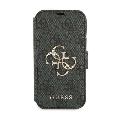 Guess Booktype 4G Big Metal Logo - Etui iPhone 13 Pro (szary) Guess Booktype 4G Big Metal Logo - Etui iPhone 13 Pro (szary)