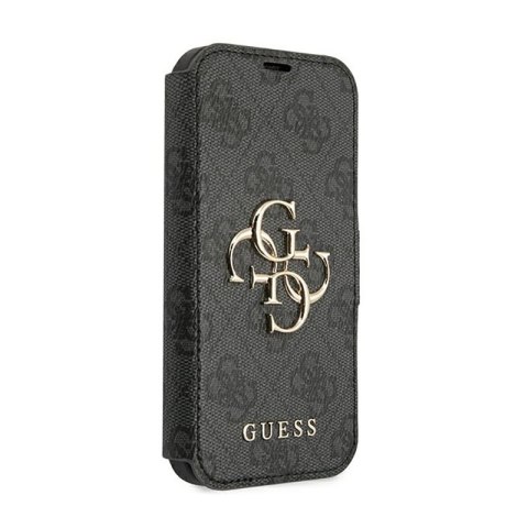Guess Booktype 4G Big Metal Logo - Etui iPhone 13 Pro (szary) Guess Booktype 4G Big Metal Logo - Etui iPhone 13 Pro (szary)