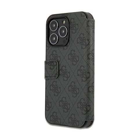 Guess Booktype 4G Big Metal Logo - Etui iPhone 13 Pro (szary) Guess Booktype 4G Big Metal Logo - Etui iPhone 13 Pro (szary)