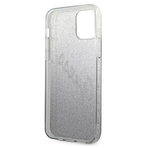 Guess Glitter Gradient Script - Etui iPhone 12 Pro Max (czarny) Guess Glitter Gradient Script - Etui iPhone 12 Pro Max (czarny)