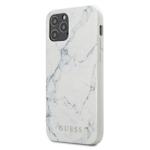 Guess Marble - Etui iPhone 12 Pro Max (biały) Guess Marble - Etui iPhone 12 Pro Max (biały)