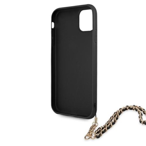 Guess Saffiano Chain - Etui iPhone 11 (czarny) Guess Saffiano Chain - Etui iPhone 11 (czarny)