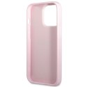 Guess Saffiano Hot Stamp & Metal Logo - Etui iPhone 13 Pro (liliowy)