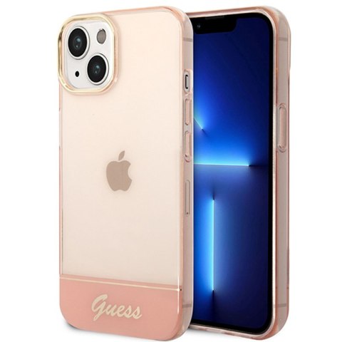 Guess Translucent - Etui iPhone 14 Plus (różowy) Guess Translucent - Etui iPhone 14 Plus (różowy)