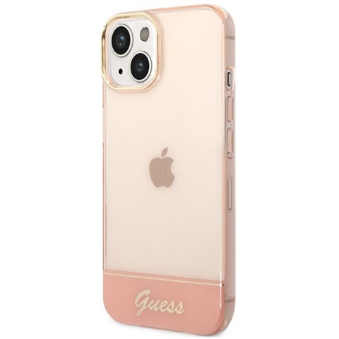 Guess Translucent - Etui iPhone 14 Plus (różowy) Guess Translucent - Etui iPhone 14 Plus (różowy)