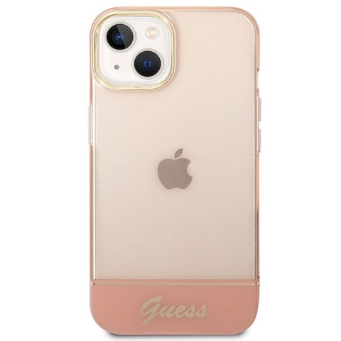 Guess Translucent - Etui iPhone 14 Plus (różowy) Guess Translucent - Etui iPhone 14 Plus (różowy)