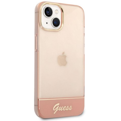 Guess Translucent - Etui iPhone 14 Plus (różowy) Guess Translucent - Etui iPhone 14 Plus (różowy)