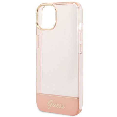 Guess Translucent - Etui iPhone 14 Plus (różowy) Guess Translucent - Etui iPhone 14 Plus (różowy)