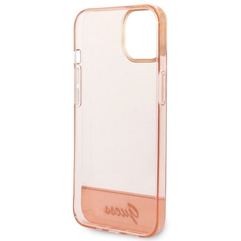 Guess Translucent - Etui iPhone 14 Plus (różowy) Guess Translucent - Etui iPhone 14 Plus (różowy)