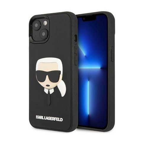 Karl Lagerfeld 3D Rubber Karl`s Head - Etui iPhone 14 Plus (czarny) Karl Lagerfeld 3D Rubber Karl`s Head - Etui iPhone 14 Plus (czarny)