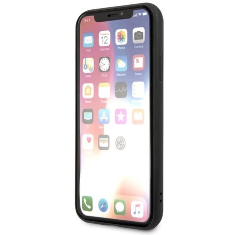 Karl Lagerfeld Saffiano Karl & Choupette Heads - Etui iPhone Xs / X (czarny) Karl Lagerfeld Saffiano Karl & Choupette Heads - Etui iPhone Xs / X (czarny)