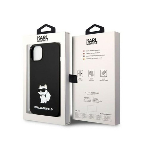Karl Lagerfeld Silicone NFT Choupette - Etui iPhone 14 Plus (czarny) Karl Lagerfeld Silicone NFT Choupette - Etui iPhone 14 Plus (czarny)