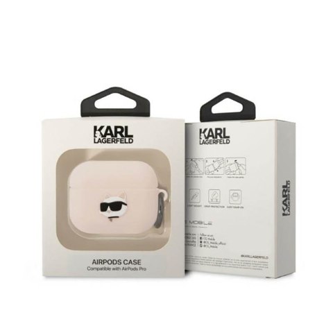 Karl Lagerfeld Silicone NFT Choupette Head 3D - Etui AirPods Pro (różowy) Karl Lagerfeld Silicone NFT Choupette Head 3D - Etui AirPods Pro (różowy)