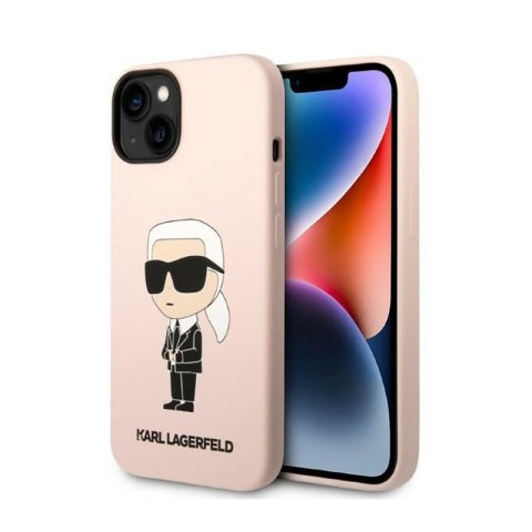 Karl Lagerfeld Silicone NFT Ikonik - Etui iPhone 14 Plus (różowy) Karl Lagerfeld Silicone NFT Ikonik - Etui iPhone 14 Plus (różowy)