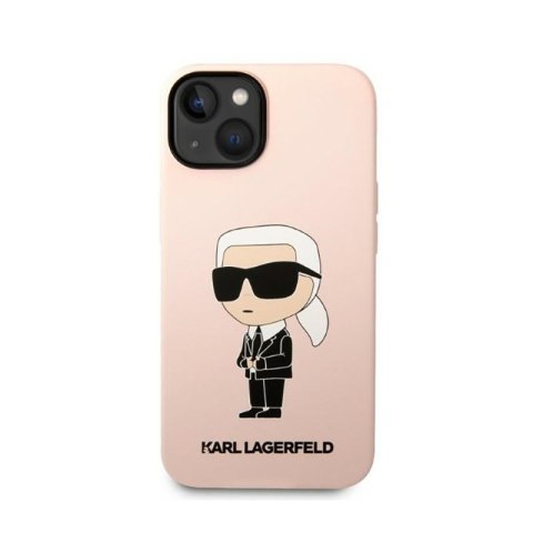 Karl Lagerfeld Silicone NFT Ikonik - Etui iPhone 14 Plus (różowy) Karl Lagerfeld Silicone NFT Ikonik - Etui iPhone 14 Plus (różowy)