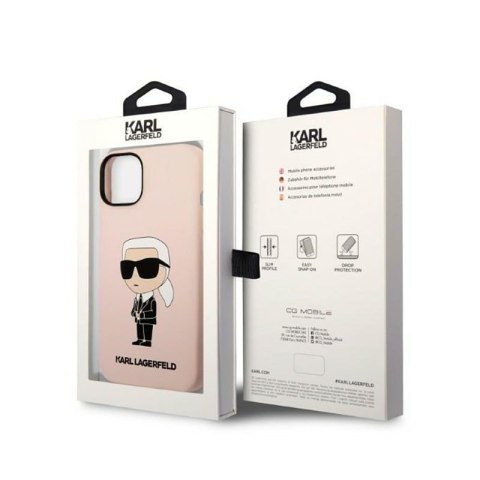 Karl Lagerfeld Silicone NFT Ikonik - Etui iPhone 14 Plus (różowy) Karl Lagerfeld Silicone NFT Ikonik - Etui iPhone 14 Plus (różowy)