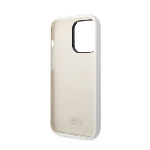 Karl Lagerfeld Silicone NFT Ikonik - Etui iPhone 14 Pro (biały) Karl Lagerfeld Silicone NFT Ikonik - Etui iPhone 14 Pro (biały)