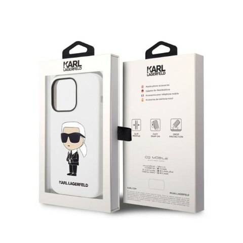 Karl Lagerfeld Silicone NFT Ikonik - Etui iPhone 14 Pro (biały) Karl Lagerfeld Silicone NFT Ikonik - Etui iPhone 14 Pro (biały)