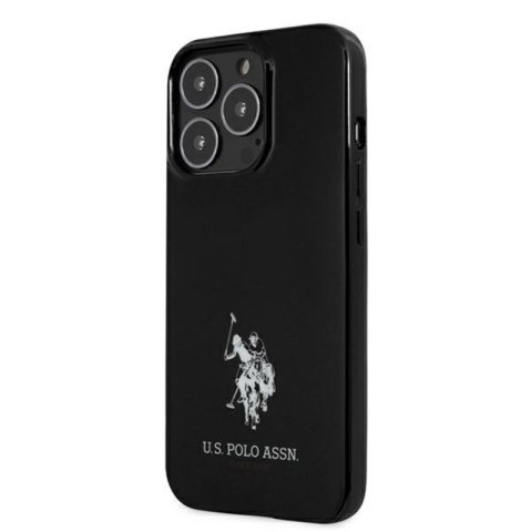 US Polo Assn Horses Logo - Etui iPhone 13 Pro (czarny) US Polo Assn Horses Logo - Etui iPhone 13 Pro (czarny)