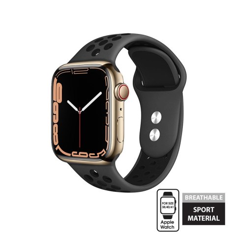 Crong Duo Sport - Pasek do Apple Watch 38/40/41/42 mm (szary/czarny) Crong Duo Sport - Pasek do Apple Watch 38/40/41/42 mm (szary/czarny)