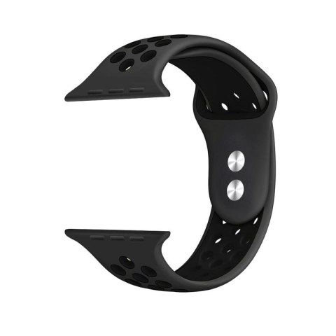 Crong Duo Sport - Pasek do Apple Watch 38/40/41/42 mm (szary/czarny) Crong Duo Sport - Pasek do Apple Watch 38/40/41/42 mm (szary/czarny)