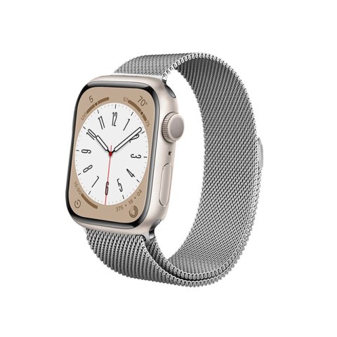 Crong Milano Steel - Pasek ze stali nierdzewnej do Apple Watch 38/40/41/42 mm (srebrny) Crong Milano Steel - Pasek ze stali nierdzewnej do Apple Watch 38/40/41/42 mm (srebrny)