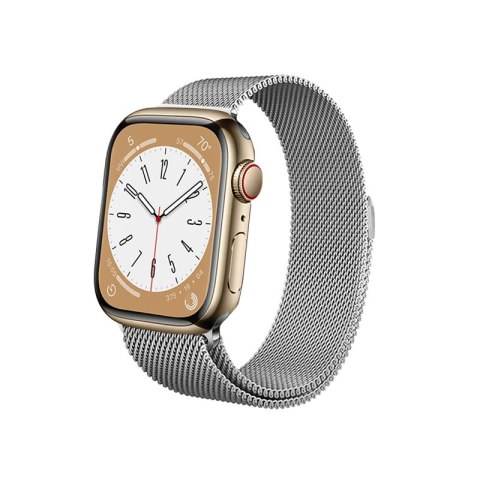 Crong Milano Steel - Pasek ze stali nierdzewnej do Apple Watch 38/40/41/42 mm (srebrny) Crong Milano Steel - Pasek ze stali nierdzewnej do Apple Watch 38/40/41/42 mm (srebrny)