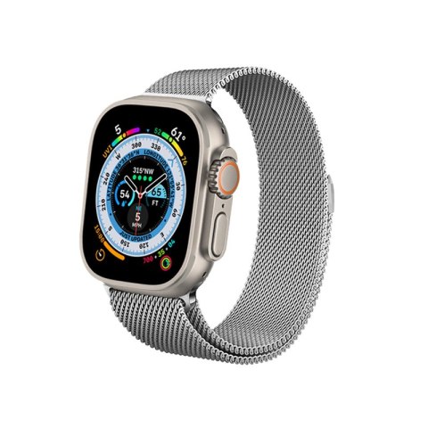 Crong Milano Steel - Pasek ze stali nierdzewnej do Apple Watch 38/40/41/42 mm (srebrny) Crong Milano Steel - Pasek ze stali nierdzewnej do Apple Watch 38/40/41/42 mm (srebrny)