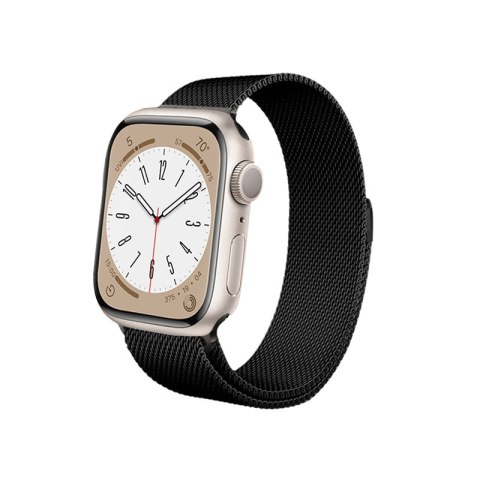 Crong Milano Steel - Pasek ze stali nierdzewnej do Apple Watch 44/45/46/49 mm (czarny) Crong Milano Steel - Pasek ze stali nierdzewnej do Apple Watch 44/45/46/49 mm (czarny)