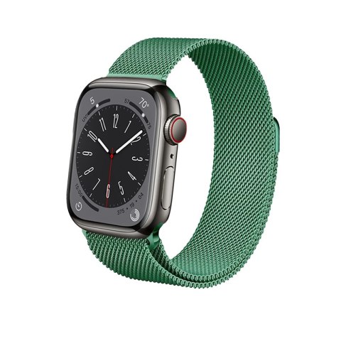 Crong Milano Steel - Pasek ze stali nierdzewnej do Apple Watch 44/45/46/49 mm (zielony) Crong Milano Steel - Pasek ze stali nierdzewnej do Apple Watch 44/45/46/49 mm (zielony)
