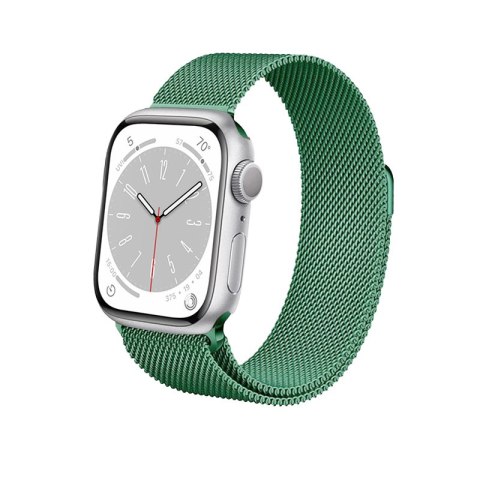 Crong Milano Steel - Pasek ze stali nierdzewnej do Apple Watch 44/45/46/49 mm (zielony) Crong Milano Steel - Pasek ze stali nierdzewnej do Apple Watch 44/45/46/49 mm (zielony)