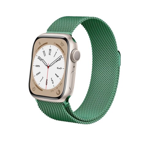 Crong Milano Steel - Pasek ze stali nierdzewnej do Apple Watch 44/45/46/49 mm (zielony) Crong Milano Steel - Pasek ze stali nierdzewnej do Apple Watch 44/45/46/49 mm (zielony)