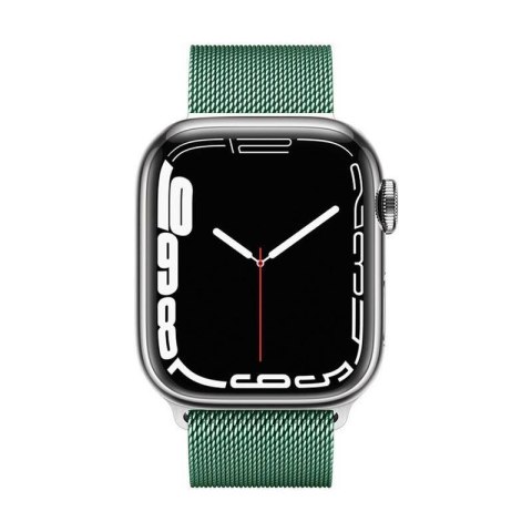 Crong Milano Steel - Pasek ze stali nierdzewnej do Apple Watch 44/45/46/49 mm (zielony) Crong Milano Steel - Pasek ze stali nierdzewnej do Apple Watch 44/45/46/49 mm (zielony)