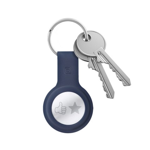 Crong Silicone Case with Key Ring - Etui ochronne brelok do Apple AirTag (granatowy) Crong Silicone Case with Key Ring - Etui ochronne brelok do Apple AirTag (granatowy)