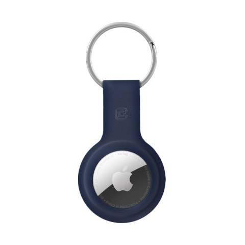 Crong Silicone Case with Key Ring - Etui ochronne brelok do Apple AirTag (granatowy) Crong Silicone Case with Key Ring - Etui ochronne brelok do Apple AirTag (granatowy)