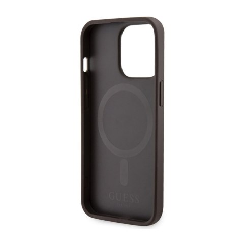 Guess 4G Printed Stripes MagSafe - Etui iPhone 13 Pro (Brązowy) Guess 4G Printed Stripes MagSafe - Etui iPhone 13 Pro (Brązowy)
