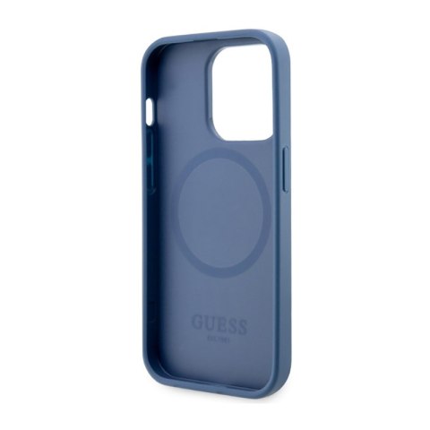 Guess 4G Printed Stripes MagSafe - Etui iPhone 14 Pro (Niebieski) Guess 4G Printed Stripes MagSafe - Etui iPhone 14 Pro (Niebieski)