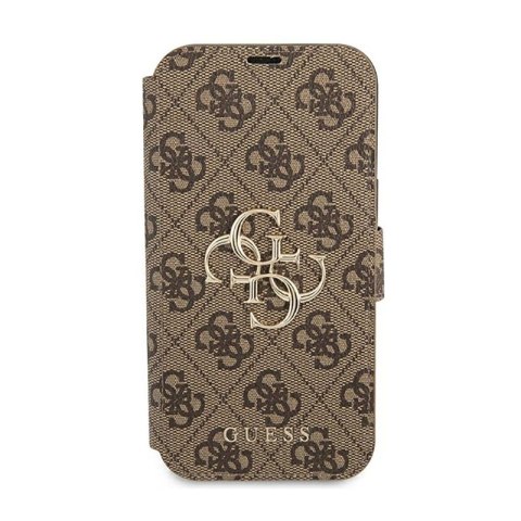 Guess Booktype 4G Big Metal Logo - Etui iPhone 13 Pro Max (brązowy) Guess Booktype 4G Big Metal Logo - Etui iPhone 13 Pro Max (brązowy)