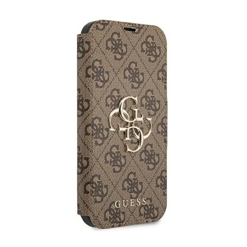 Guess Booktype 4G Big Metal Logo - Etui iPhone 13 Pro Max (brązowy) Guess Booktype 4G Big Metal Logo - Etui iPhone 13 Pro Max (brązowy)