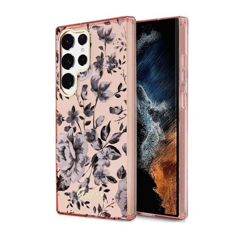 Guess Flower Collection - Etui Samsung Galaxy S23 Ultra (różowy) Guess Flower Collection - Etui Samsung Galaxy S23 Ultra (różowy)