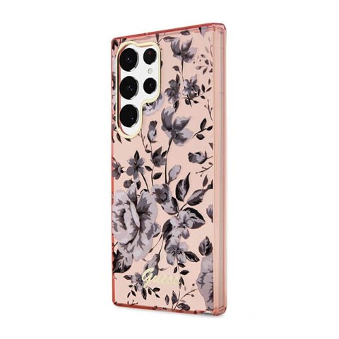 Guess Flower Collection - Etui Samsung Galaxy S23 Ultra (różowy) Guess Flower Collection - Etui Samsung Galaxy S23 Ultra (różowy)